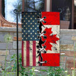 United States Canada Garden Decor Flag | Denier Polyester | Weather Resistant | GF2442