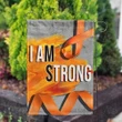 I Am Strong Garden Decor Flag | Denier Polyester | Weather Resistant | GF1919