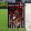 Firefighter � Back The Red Garden Decor Flag | Denier Polyester | Weather Resistant | GF1709