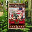 Labrador Retriever Merry Christmas Garden Decor Flag | Denier Polyester | Weather Resistant | GF1667