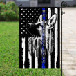 We Back The Blue Police Garden Decor Flag | Denier Polyester | Weather Resistant | GF1274