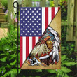 Native American � American US Garden Decor Flag | Denier Polyester | Weather Resistant | GF1713