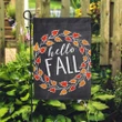 Hello Fall Garden Decor Flag | Denier Polyester | Weather Resistant | GF1467