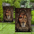 Jesus Lion, My Savior Garden Decor Flag | Denier Polyester | Weather Resistant | GF1509