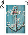 Welcome to Our Beach Garden Decor Flag | Denier Polyester | Weather Resistant | GF2168