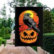 Halloween Crow Pumpkin Garden Decor Flag | Denier Polyester | Weather Resistant | GF1256
