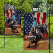 Bull Riding Garden Decor Flag | Denier Polyester | Weather Resistant | GF1492