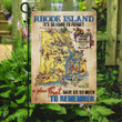 Rhode Island Garden Decor Flag | Denier Polyester | Weather Resistant | GF2245