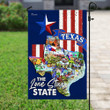 Texas The Lone Star State Garden Decor Flag | Denier Polyester | Weather Resistant | GF1774