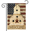 Americana Welcome Garden Decor Flag | Denier Polyester | Weather Resistant | GF1336