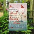 Theres A Little Bit Of Heaven In Our Home Garden Decor Flag | Denier Polyester | Weather Resistant | GF1967