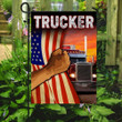 Proud Trucker Garden Decor Flag | Denier Polyester | Weather Resistant | GF2158