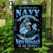 Being A Navy Is A Choice, Being A Navy Veteran Is An Honor Garden Decor Flag | Denier Polyester | Weather Resistant | GF1663