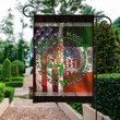 Irish American Garden Decor Flag | Denier Polyester | Weather Resistant | GF1012