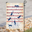 Music Cat Garden Decor Flag | Denier Polyester | Weather Resistant | GF2333