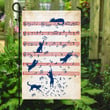 Music Cat Garden Decor Flag | Denier Polyester | Weather Resistant | GF2333
