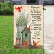 Cardinal When You Believe Beyond What Your Eyes Can See Garden Decor Flag | Denier Polyester | Weather Resistant | GF1958