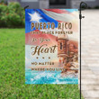 Puerto Rico In My Heart Garden Decor Flag | Denier Polyester | Weather Resistant | GF2247
