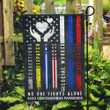 Social Worker � No One Fights Alone Garden Decor Flag | Denier Polyester | Weather Resistant | GF1997
