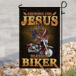 Cruising For Jesus � Blessed Biker Garden Decor Flag | Denier Polyester | Weather Resistant | GF1782