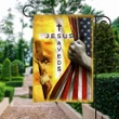 Jesus Saves Christian Garden Decor Flag | Denier Polyester | Weather Resistant | GF1073
