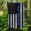The Thin Blue Line Garden Decor Flag | Denier Polyester | Weather Resistant | GF1985