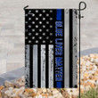 The Thin Blue Line Garden Decor Flag | Denier Polyester | Weather Resistant | GF1985
