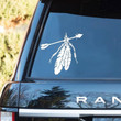 Native American Cracked Car Decal Sticker | Waterproof | Easy Install | PVC Vinyl | CCS2137