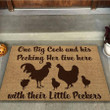 Chicken Coir Easy Clean Welcome DoorMat | Felt And Rubber | DO1036