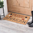 Proud to Be An American Easy Clean Welcome DoorMat | Felt And Rubber | DO2398