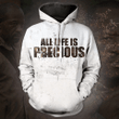 All Life is Precious Unisex Pullover Hoodie