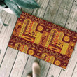 Bright African Pattern Easy Clean Welcome DoorMat | Felt And Rubber | DO1831