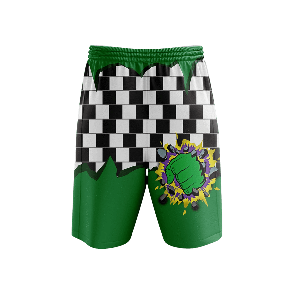 Green Hulk Beach Shorts