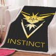 Team Instinct Throw Blanket