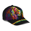 Beebuble Personalized LGBT Lion PRIDE LGBTQ Flag Black 3D Classic Cap