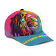 Beebuble Personalized LGBT Lion PRIDE LGBTQ Flag Color 3D Classic Cap