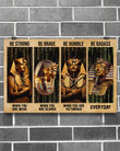  Pharaoh Ancient Egypt Be Strong Brave Humble Badass Poster Horizontal