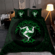  Celtic culture Triskelion Triple Green pattern D print Bedding Set