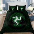  Celtic culture Triskelion Triple Green pattern D print Bedding Set
