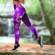  Aboriginal Naidoc Week Purple Butterflies Combo Legging Tank