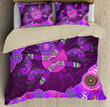  Aboriginal Naidoc Week Purple Butterflies Bedding set