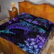  Beautiful Shark Hibiscus Hawaii quilt bedding set