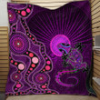  Aboriginal Australia Indigenous Purple The Lizard and The Sun Quilt