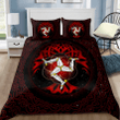  Celtic culture Triskelion Triple Red pattern D print Bedding Set