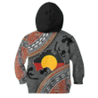 Custom name Aboriginal dots Zip pattern printed Kid shirts