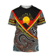 Custom name Proud to be aboriginal Totem Brown printed Combo T-Shirt BoardShorts