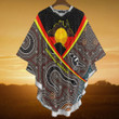  Proud to be aboriginal Totem Brown Poncho