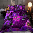  Aboriginal Naidoc Week Purple Turtle Lizard Sun Bedding set