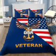  US Navy Veteran Eagle Bedding Set Proud Military
