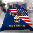  US Navy Veteran Eagle Bedding Set Proud Military